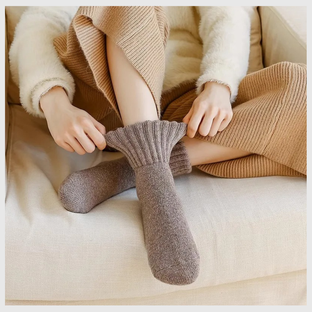 ChaleurDouce™ – Chaussettes Crew Thermiques (5 Paires)