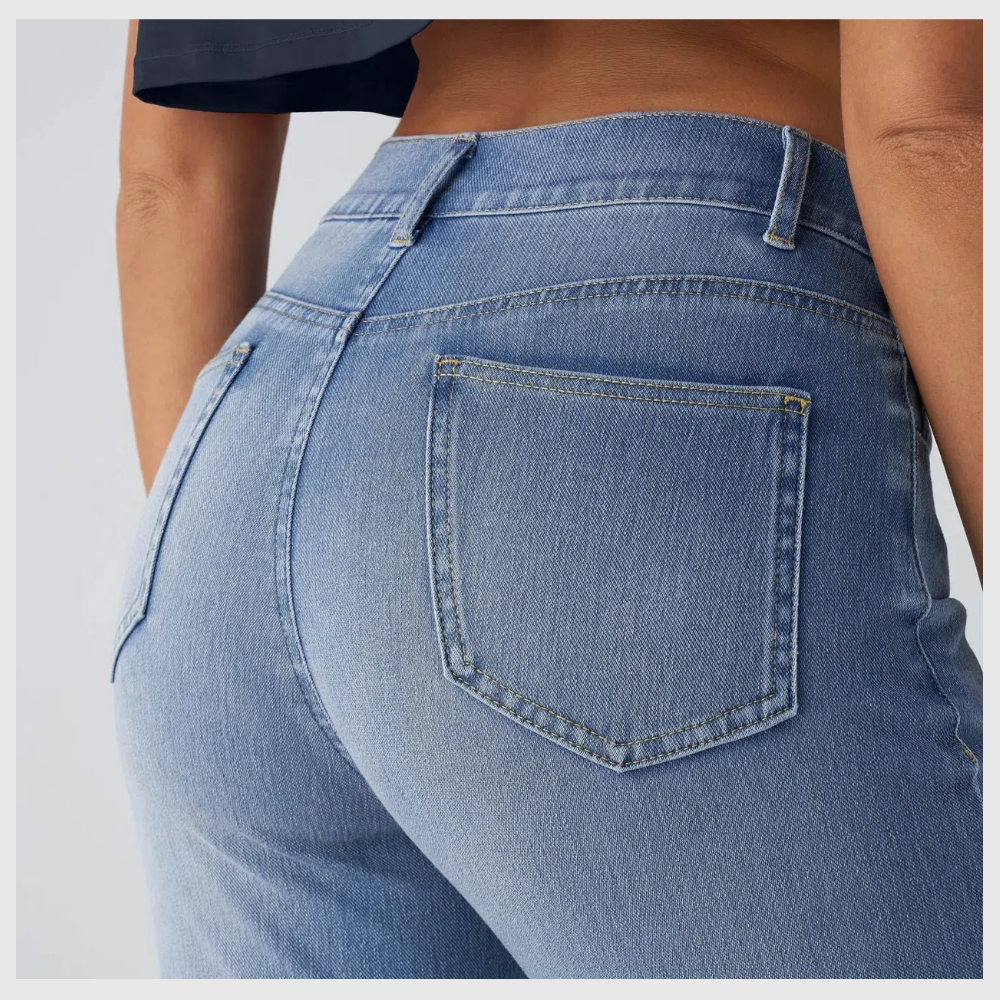 Pantalon élastique et confortable avec taille haute