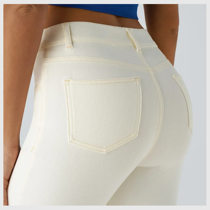 Pantalon élastique et confortable avec taille haute