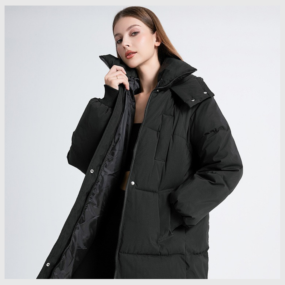Nordica™ – Doudoune Longue Hivernale à Capuche