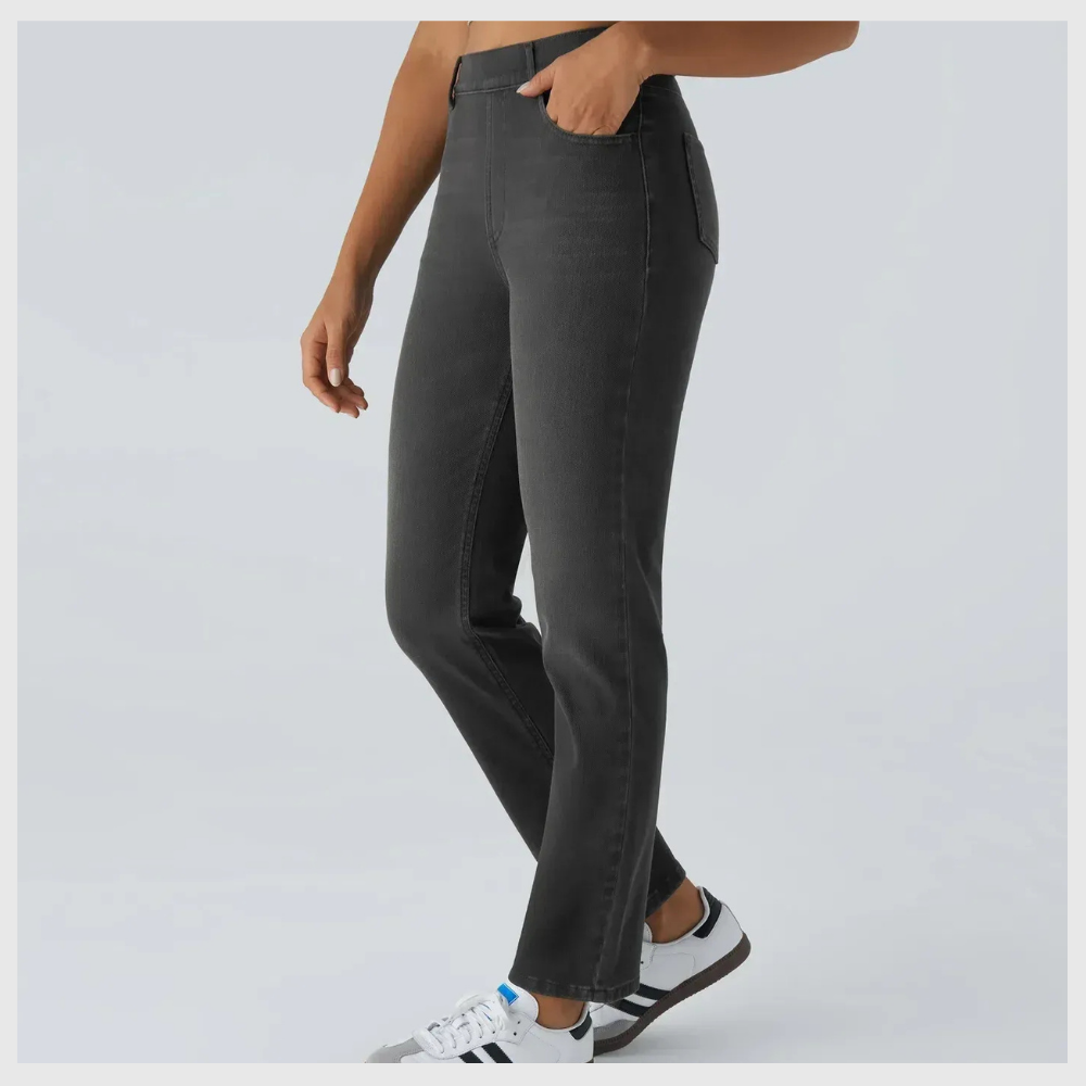 Pantalon élastique et confortable avec taille haute