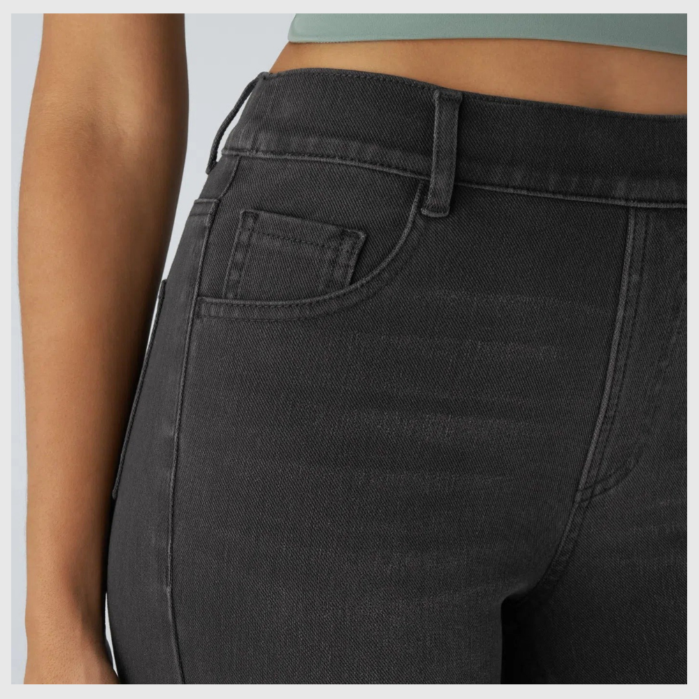 Pantalon élastique et confortable avec taille haute