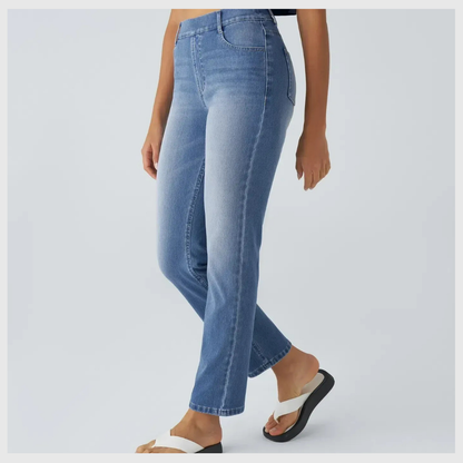 Pantalon élastique et confortable avec taille haute