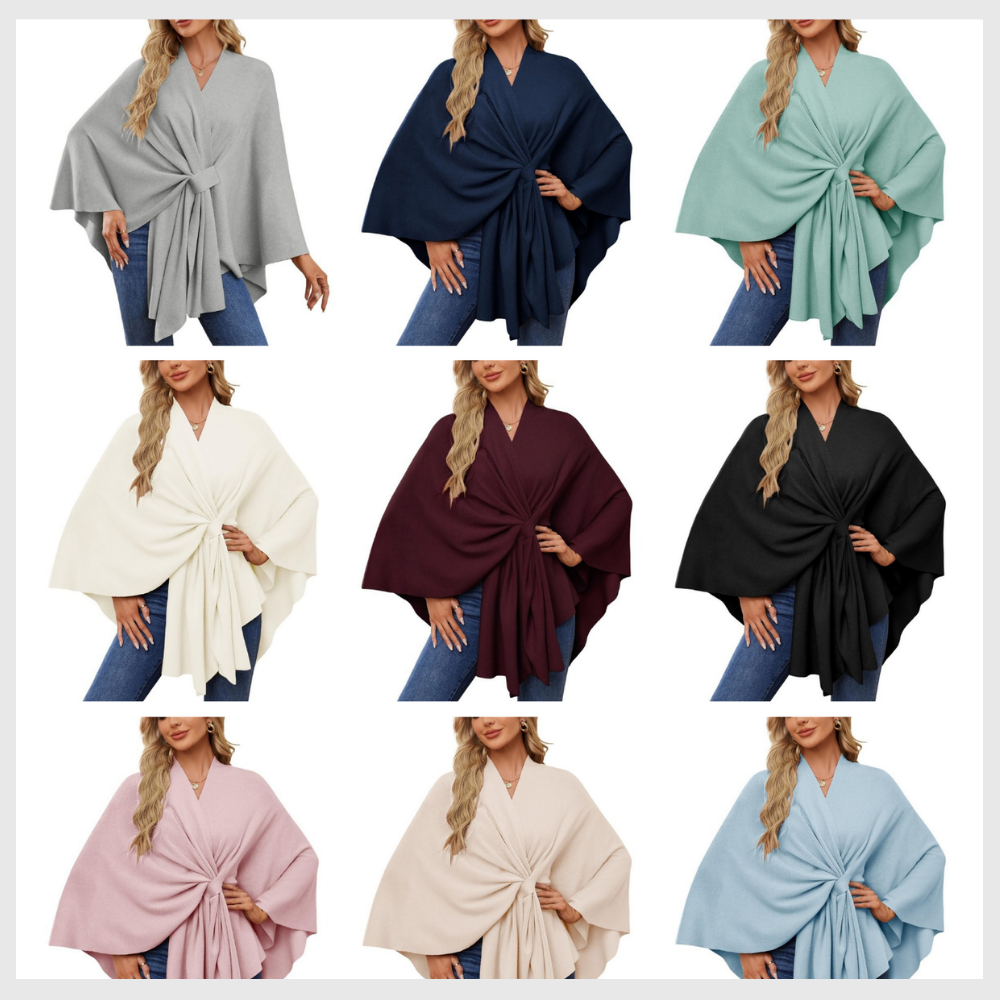 Châle Câlin™ – Tricot Douillet au Style Épuré