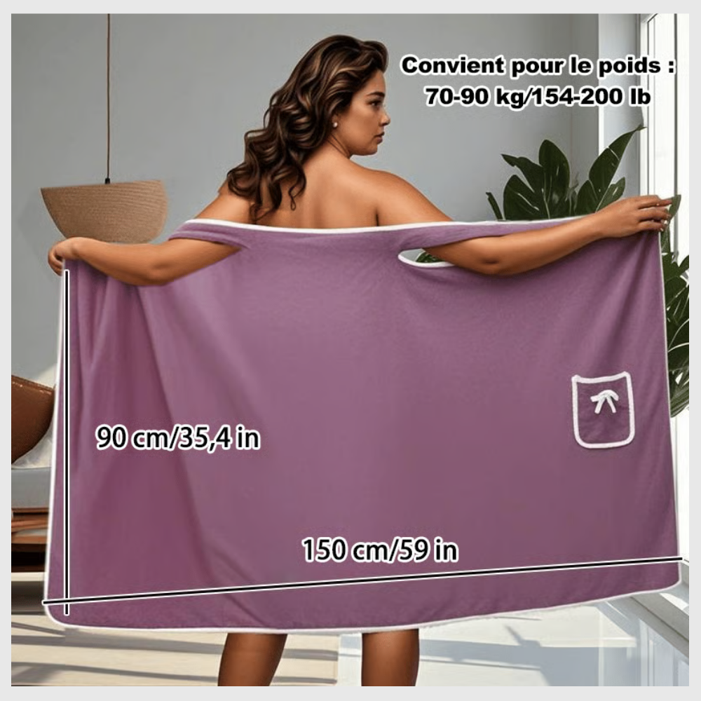 DoucheChic™ – Jupe de Douche Grande Taille
