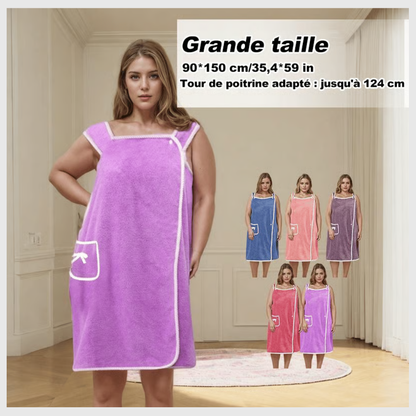 DoucheChic™ – Jupe de Douche Grande Taille