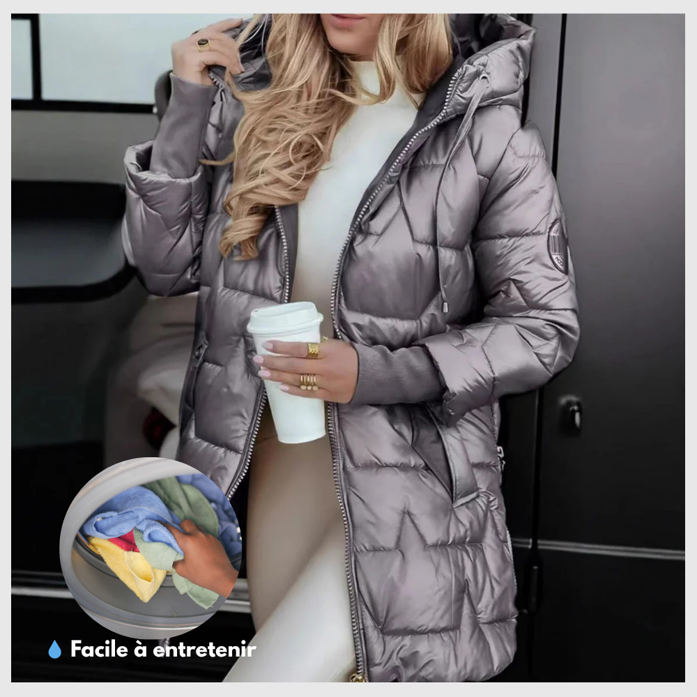 Lunavia™ – Manteau Matelassé à Capuchon Douillet