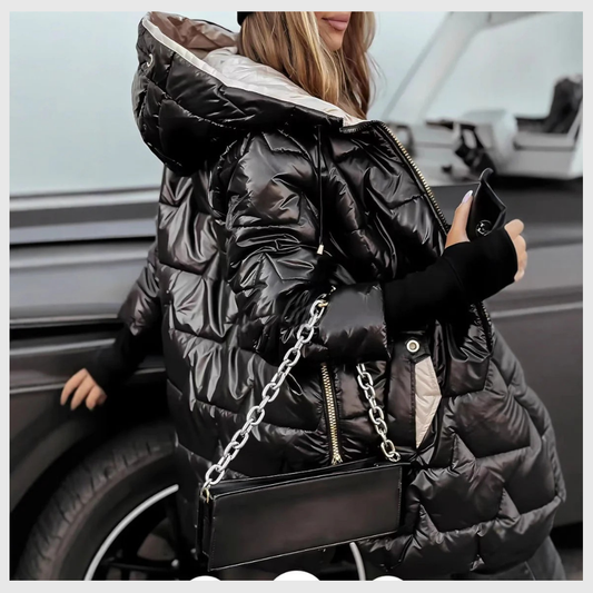 Lunavia™ – Manteau Matelassé à Capuchon Douillet