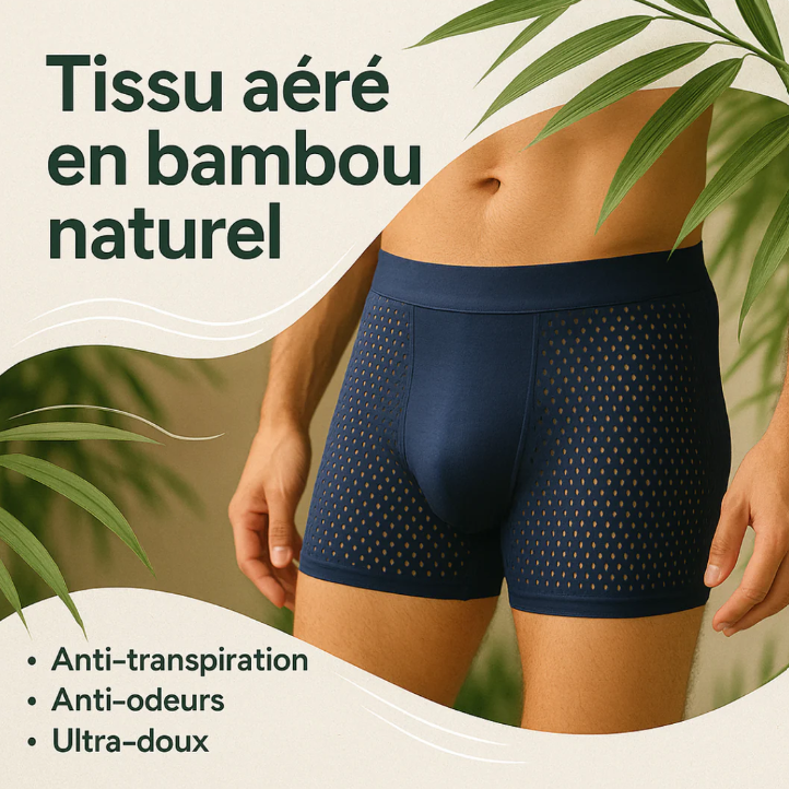 Boxers en Bambou Ultra-Confort – Fraîcheur & Maintien au Quotidien