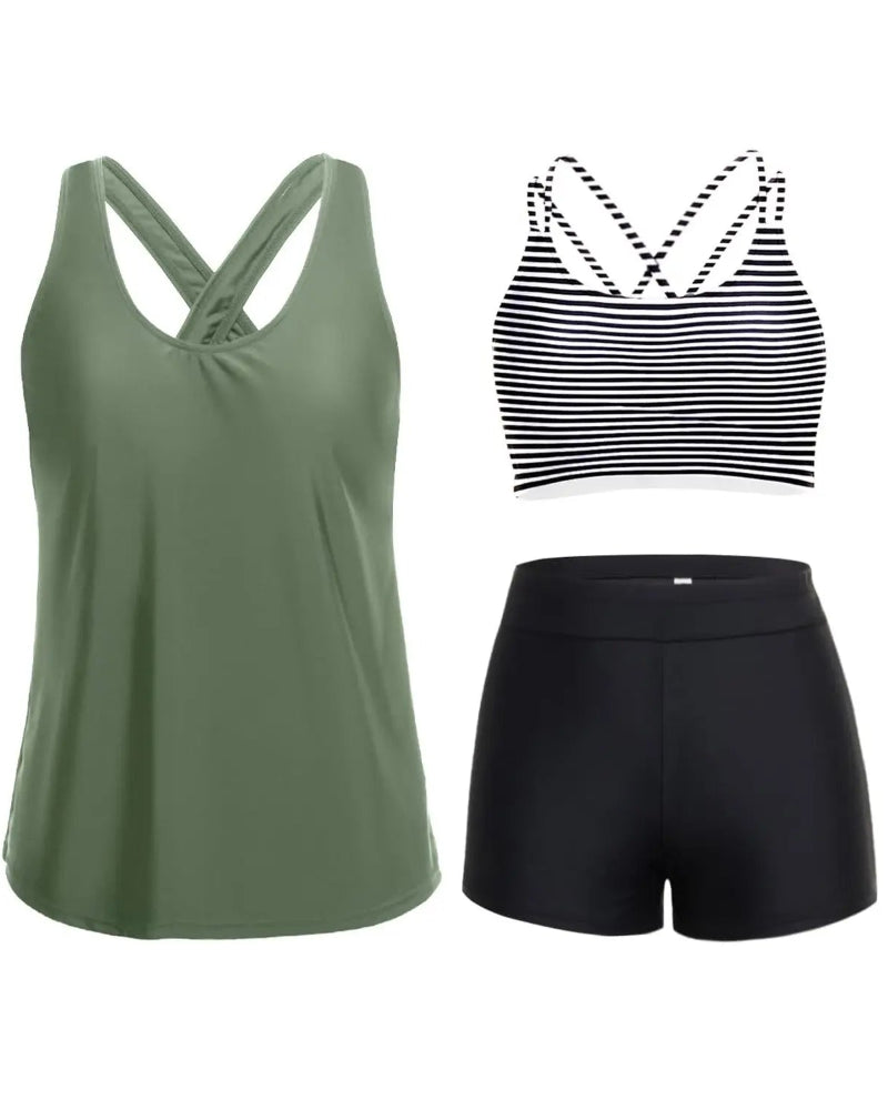 Marévia™ — Tankini modulable 3 pièces