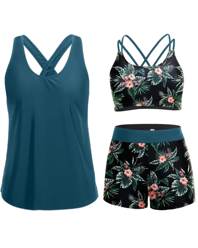 Marévia™ — Tankini modulable 3 pièces
