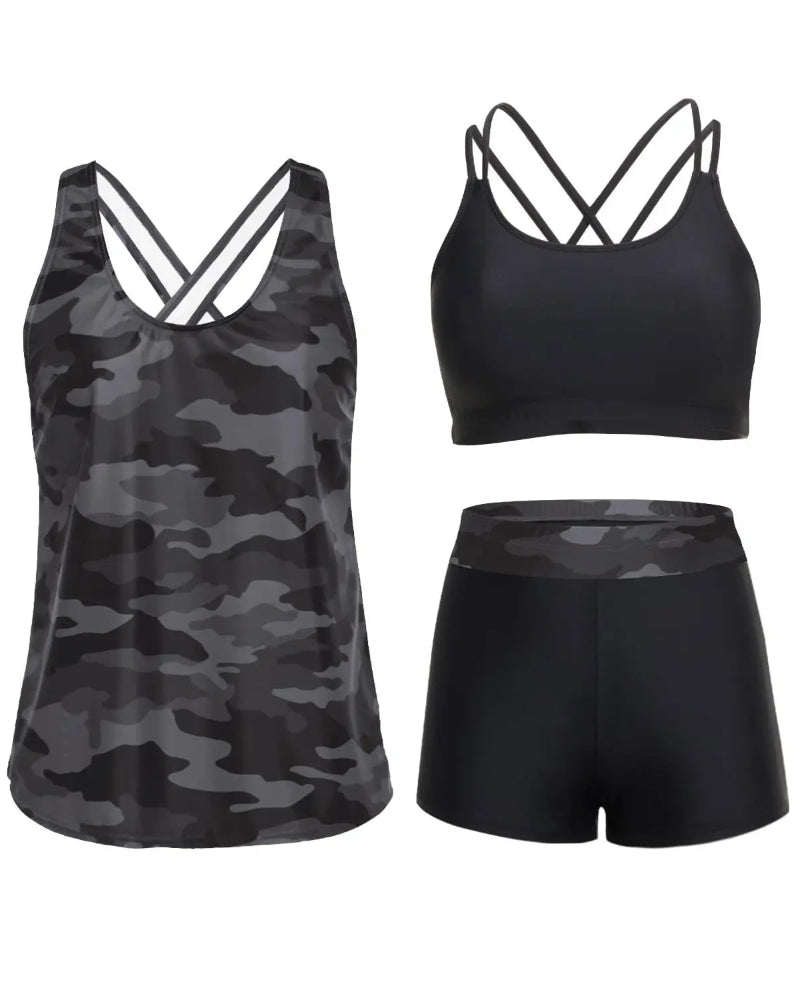 Marévia™ — Tankini modulable 3 pièces