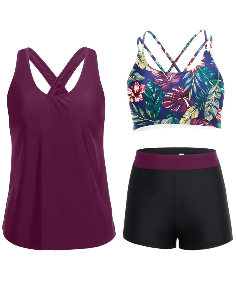 Marévia™ — Tankini modulable 3 pièces