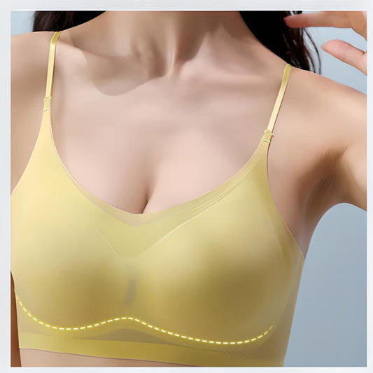 Soutien-gorge confortable en fibre glacée ultra-mince sans couture