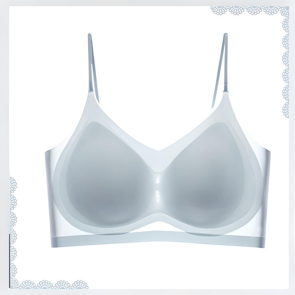 Soutien-gorge confortable en fibre glacée ultra-mince sans couture