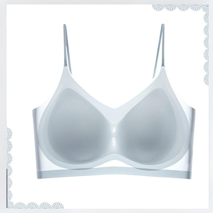 Soutien-gorge confortable en fibre glacée ultra-mince sans couture