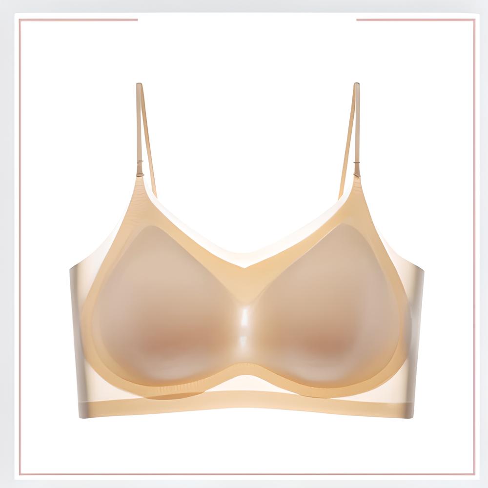 Soutien-gorge confortable en fibre glacée ultra-mince sans couture