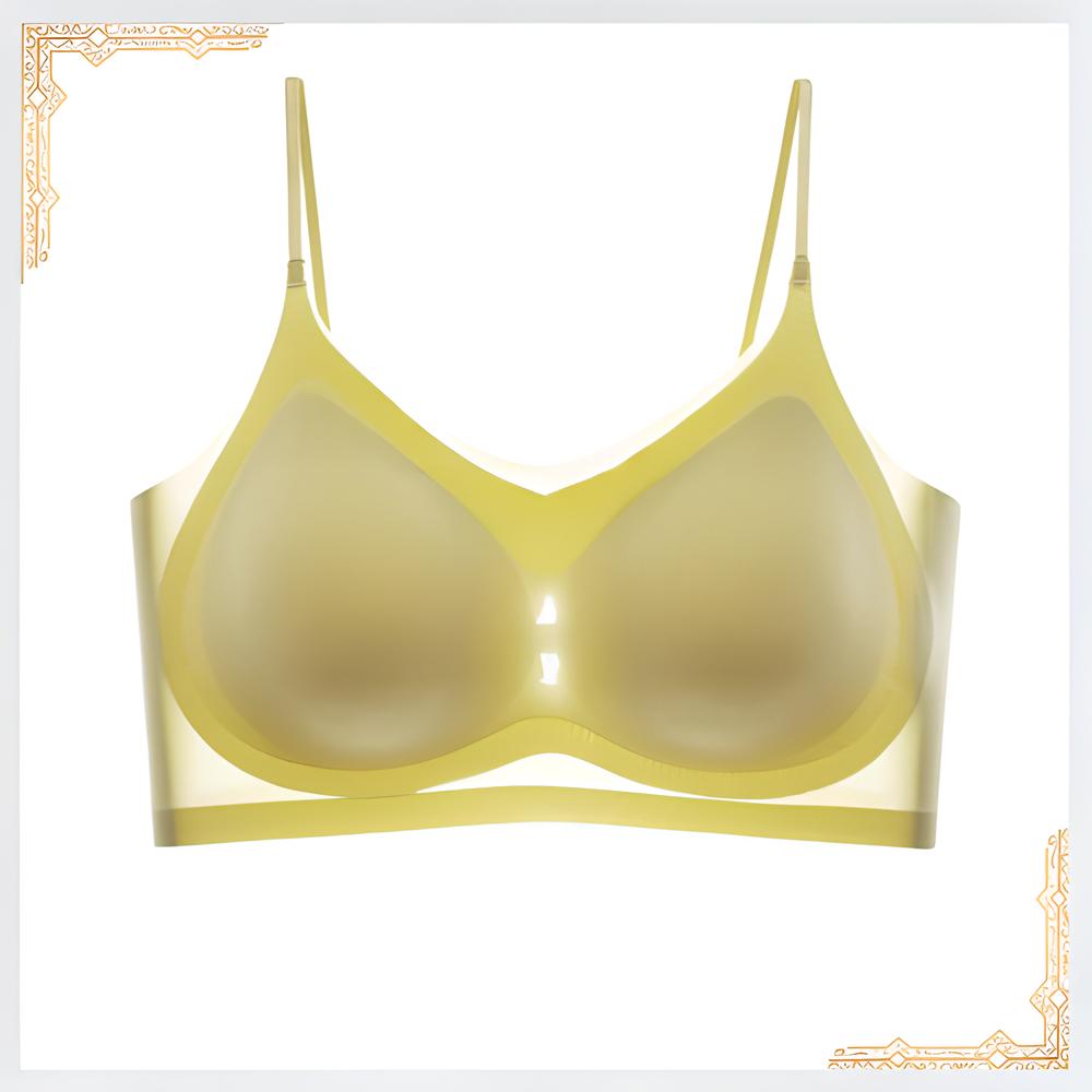 Soutien-gorge confortable en fibre glacée ultra-mince sans couture