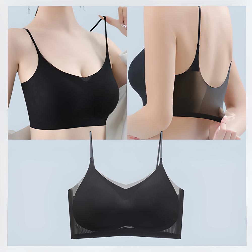 Soutien-gorge confortable en fibre glacée ultra-mince sans couture