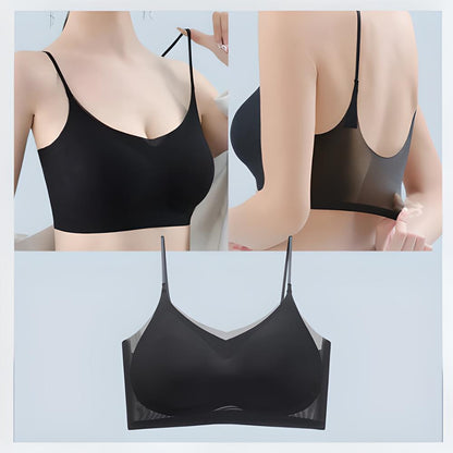 Soutien-gorge confortable en fibre glacée ultra-mince sans couture
