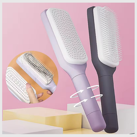 Brosse à cheveux autonettoyante