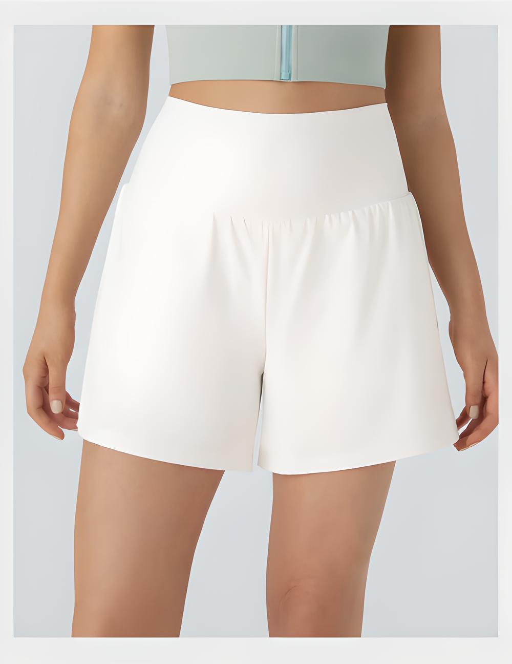 Short d'entraînement 2 en 1 taille super haute 5'' pour femme