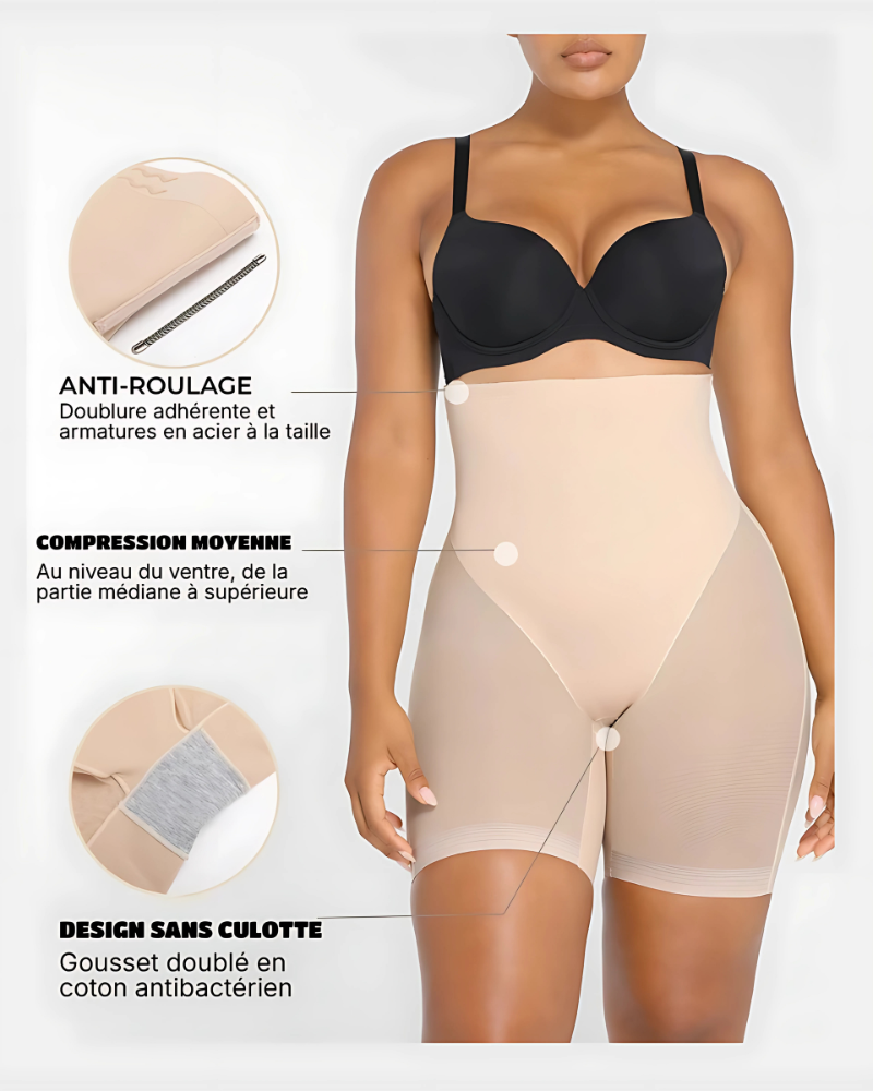 CurveLift™ - Short Lissant en Maille avec Rehaussement des Fesses