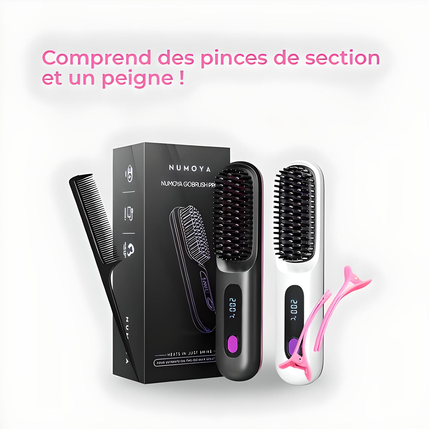 GlamBrush X™  - Brosse lissante portable