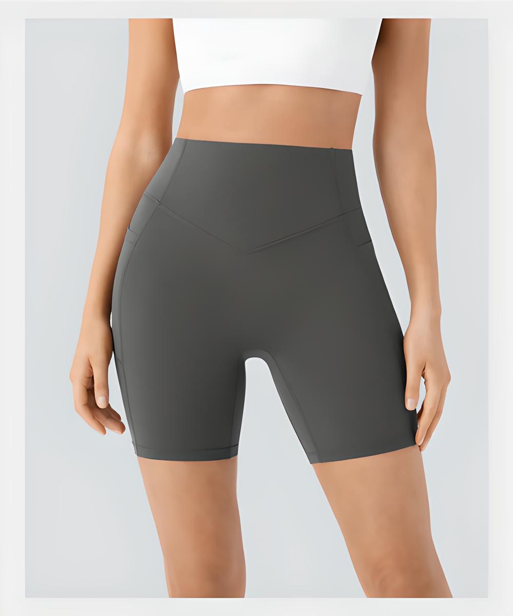 SculptShorts™ - Short d'entraînement gainant taille haute avec poches latérales