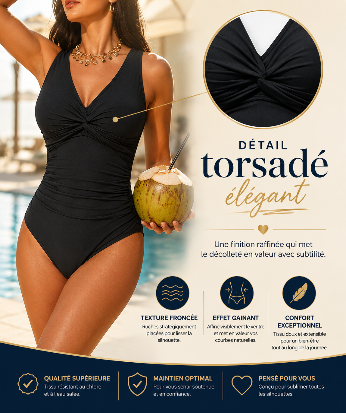 Maillot une pièce gainant BelleRive™