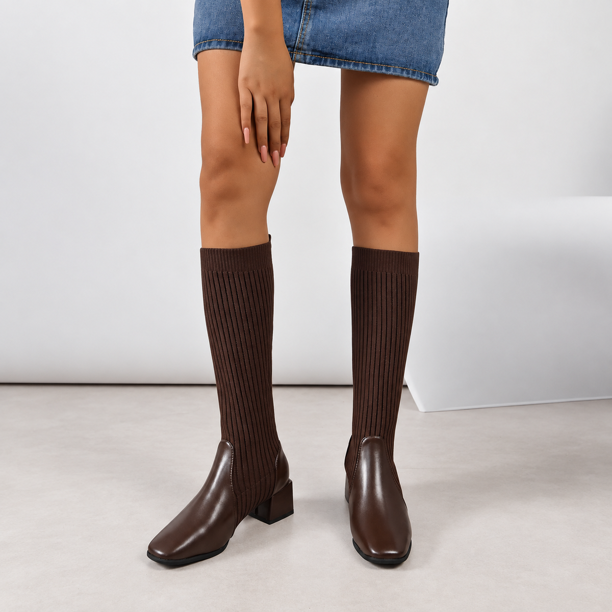 Élancia™-Bottes hautes extensibles pour mollets larges