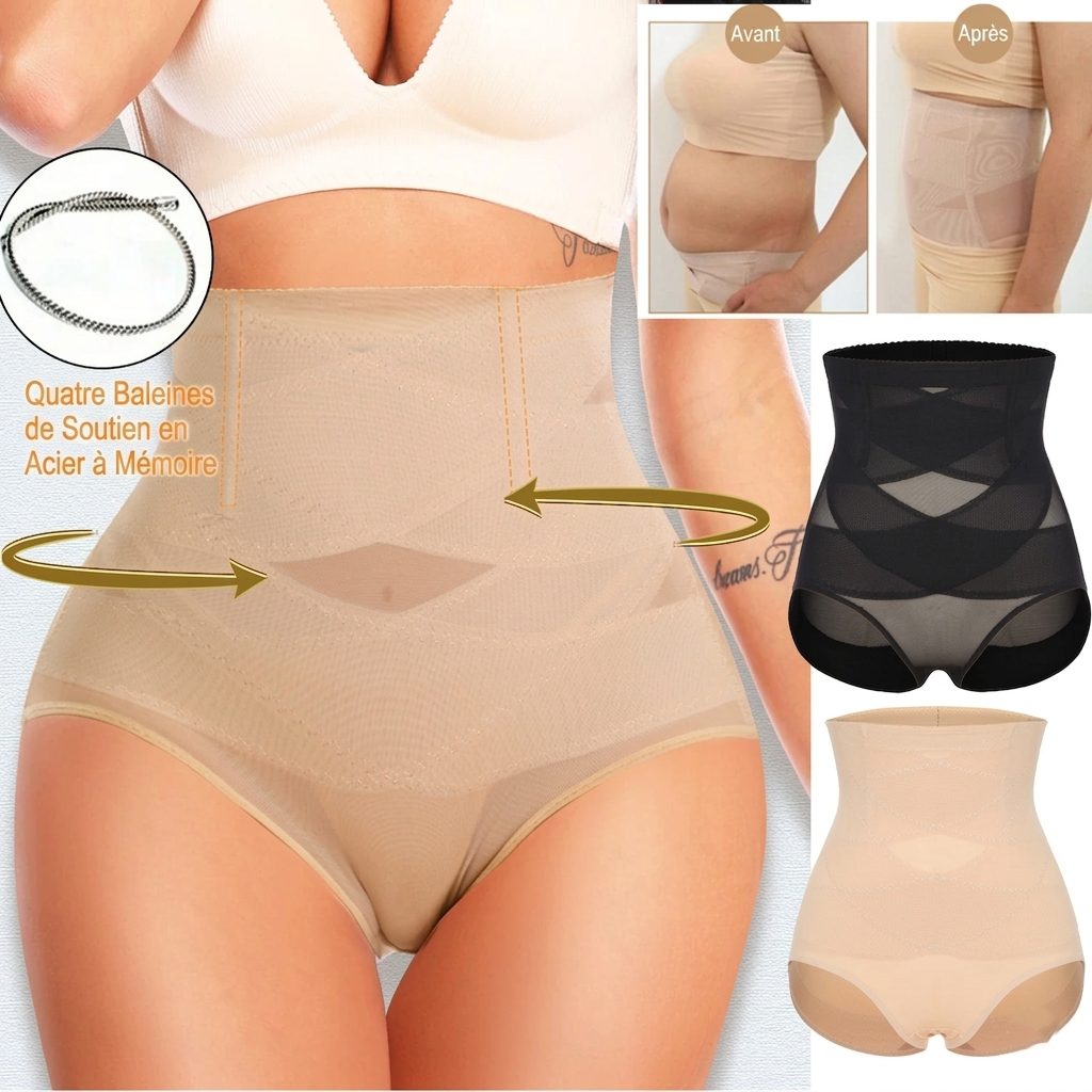 ÉlanceCorps™ - Culotte Gainante Dentelle — Ventre Plat & Silhouette Affinée