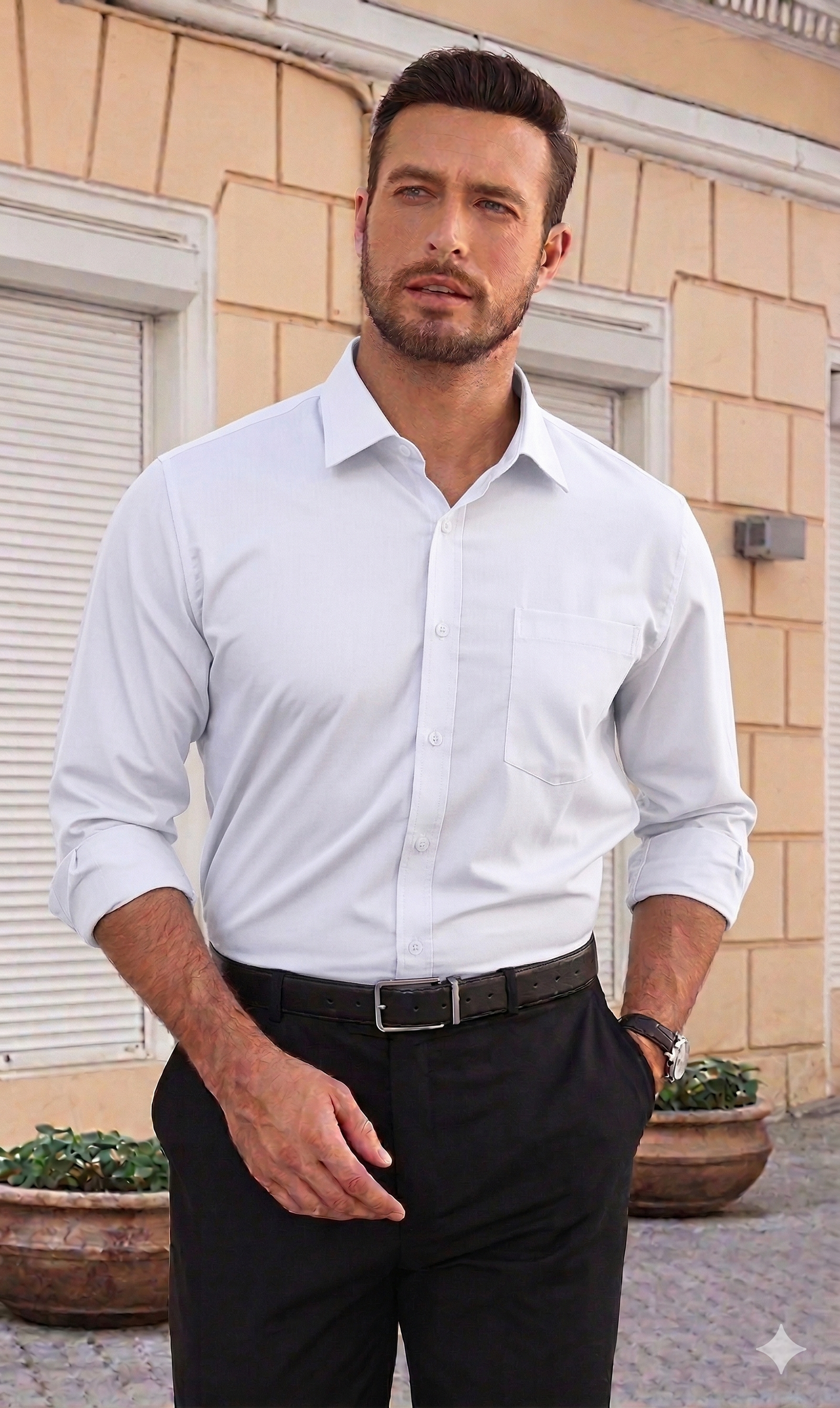 FlexFit™-Chemise Élite Pro | Infroissable & Coupe Ajustée