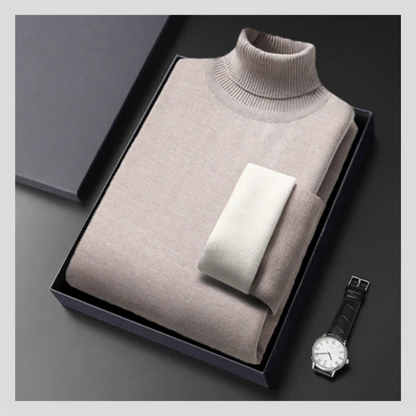 Pull col roulé d'hiver pour homme