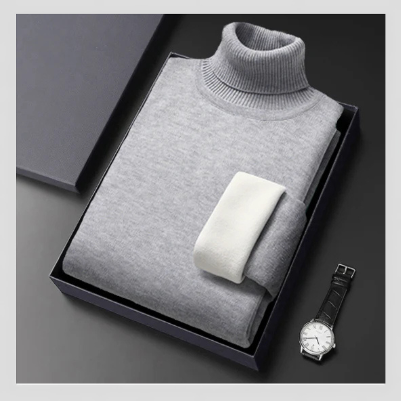 Pull col roulé d'hiver pour homme