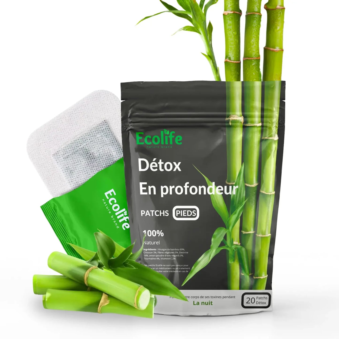 Patchs Détox Ecolife® : Purifiez votre corps naturellement pendant la nuit
