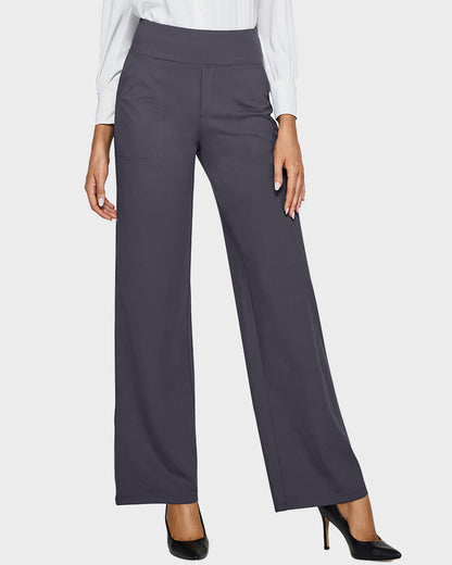 Élégancia™ – Pantalon Large Taille Haute Confort Chic