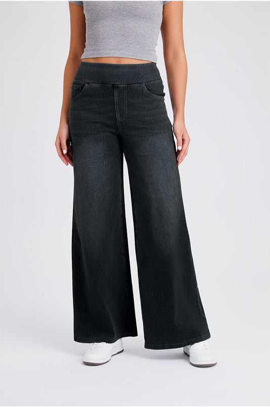 Jean Bootcut Taille Haute – Confort Extensible & Style Intemporel