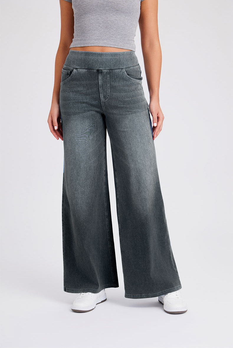 Jean Bootcut Taille Haute – Confort Extensible & Style Intemporel