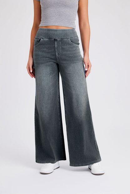 Jean Bootcut Taille Haute – Confort Extensible & Style Intemporel