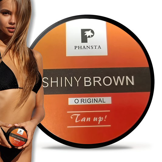 ShinyBrown™-Lotion autobronzante pour aider à obtenir un teint plus foncé