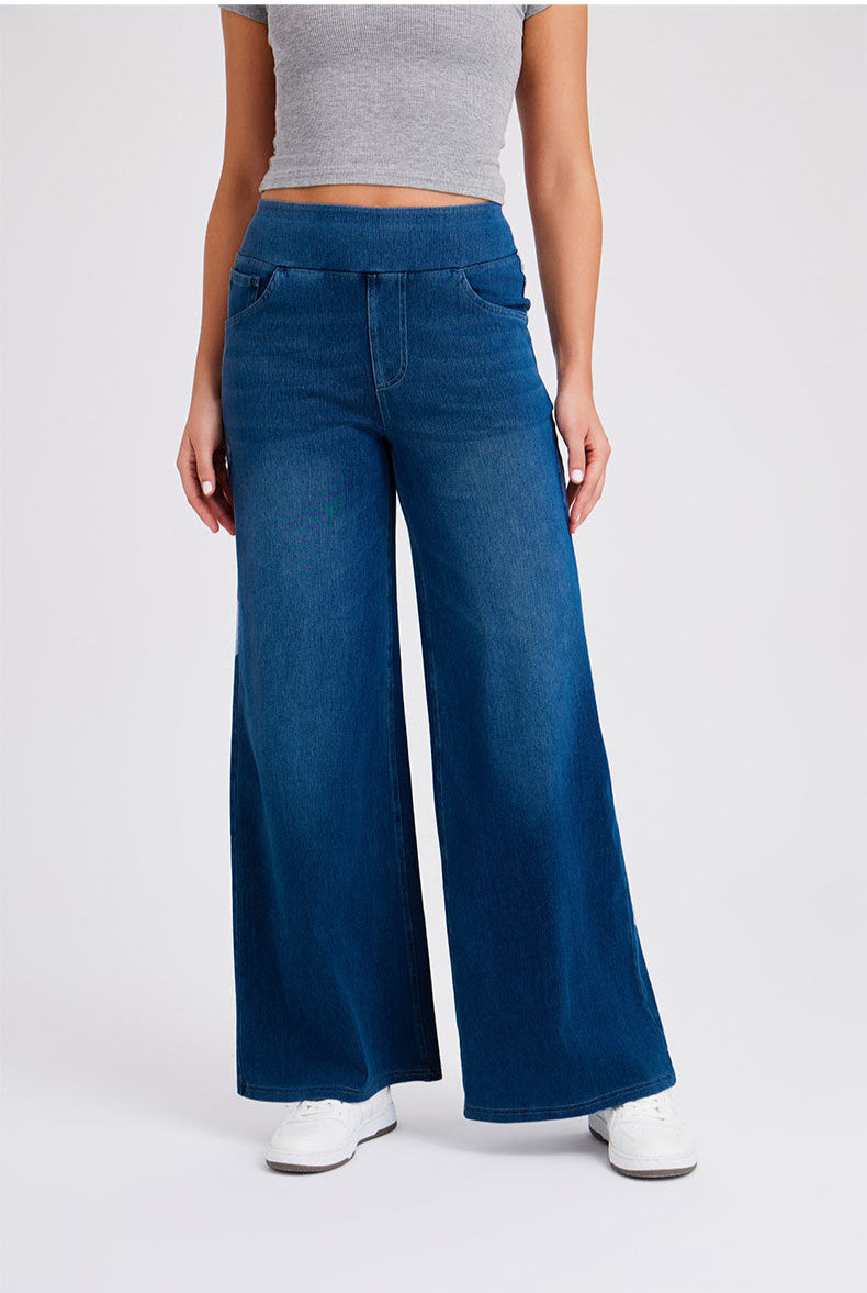 Jean Bootcut Taille Haute – Confort Extensible & Style Intemporel