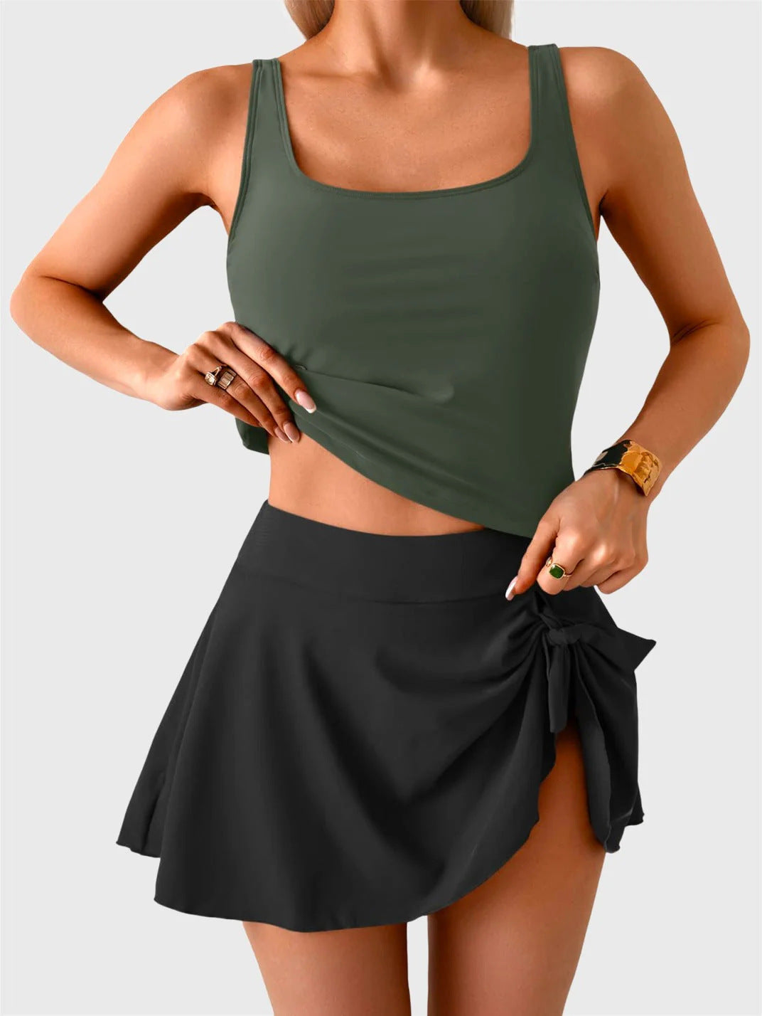 Rivela™ — Tankini Confidence 2 pièces avec jupe intégrée