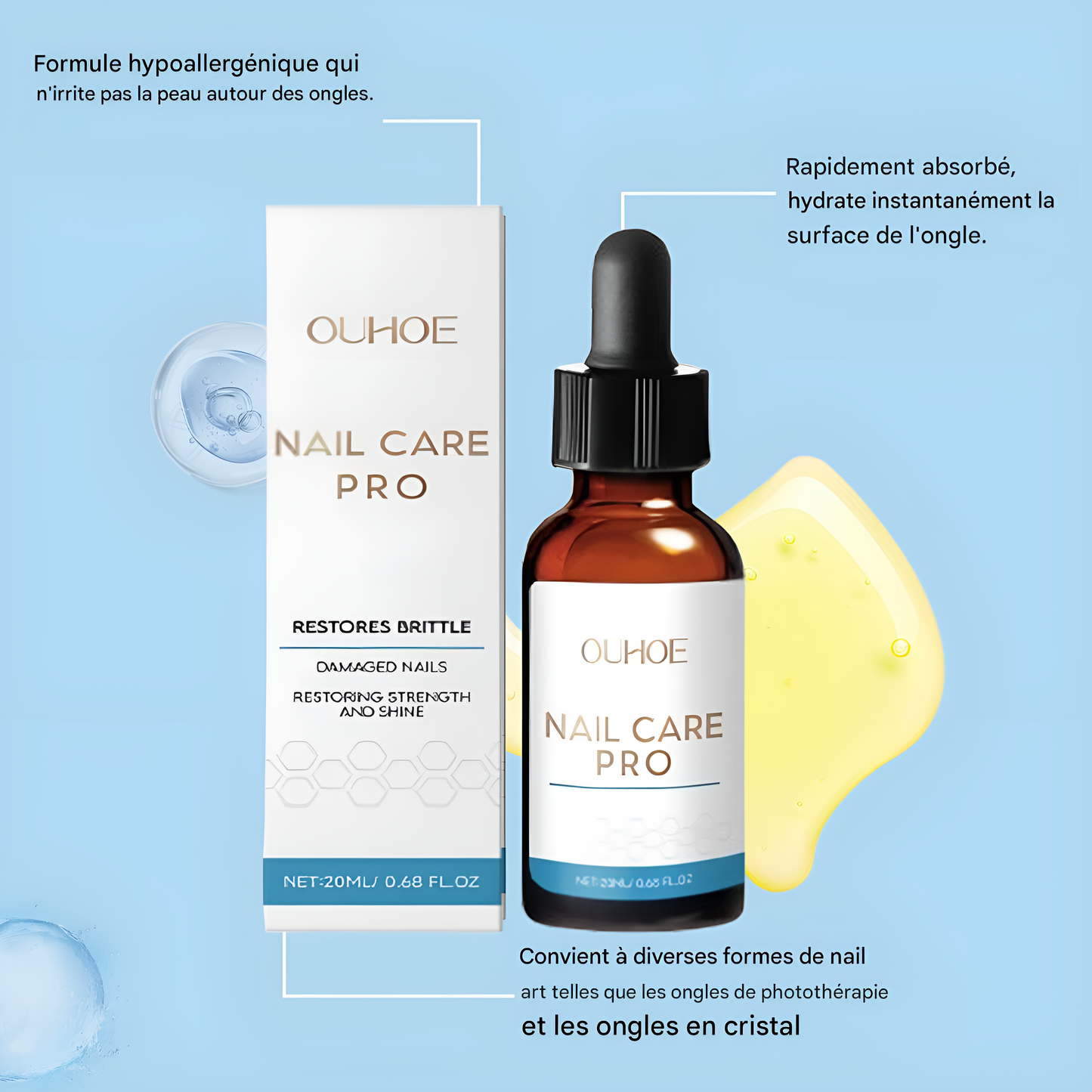 Nail Care Pro - Sérum Fortifiant et Réparateur pour les Ongles