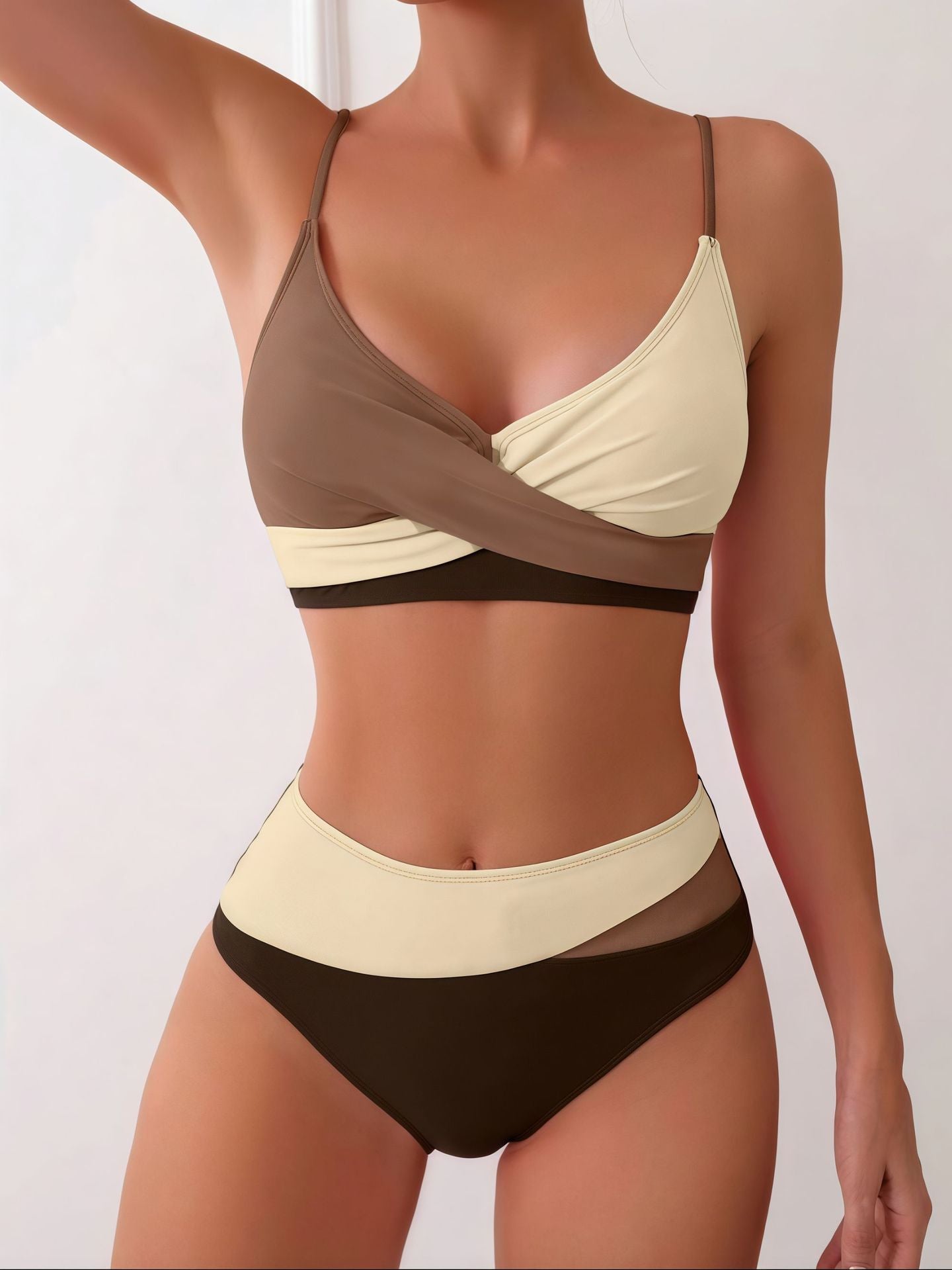 Elyra™ – Bikini Taille Haute Confort & Silhouette Sublimée