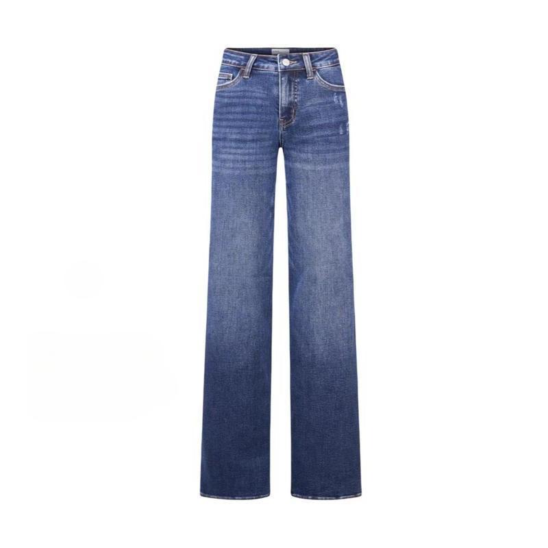 CourbeChic™ Jean Wide Leg Sculptant BBL — Taille Mi-Haute