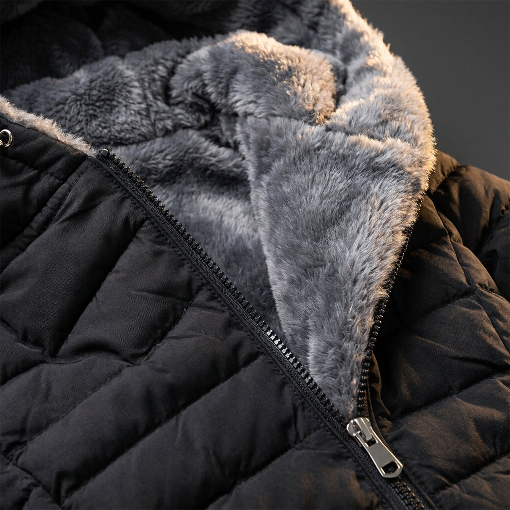 ❄️ Cocéa™ | Manteau Nuage Matelassé - Intérieur Velours & Capuche Polaire Géante ❄️