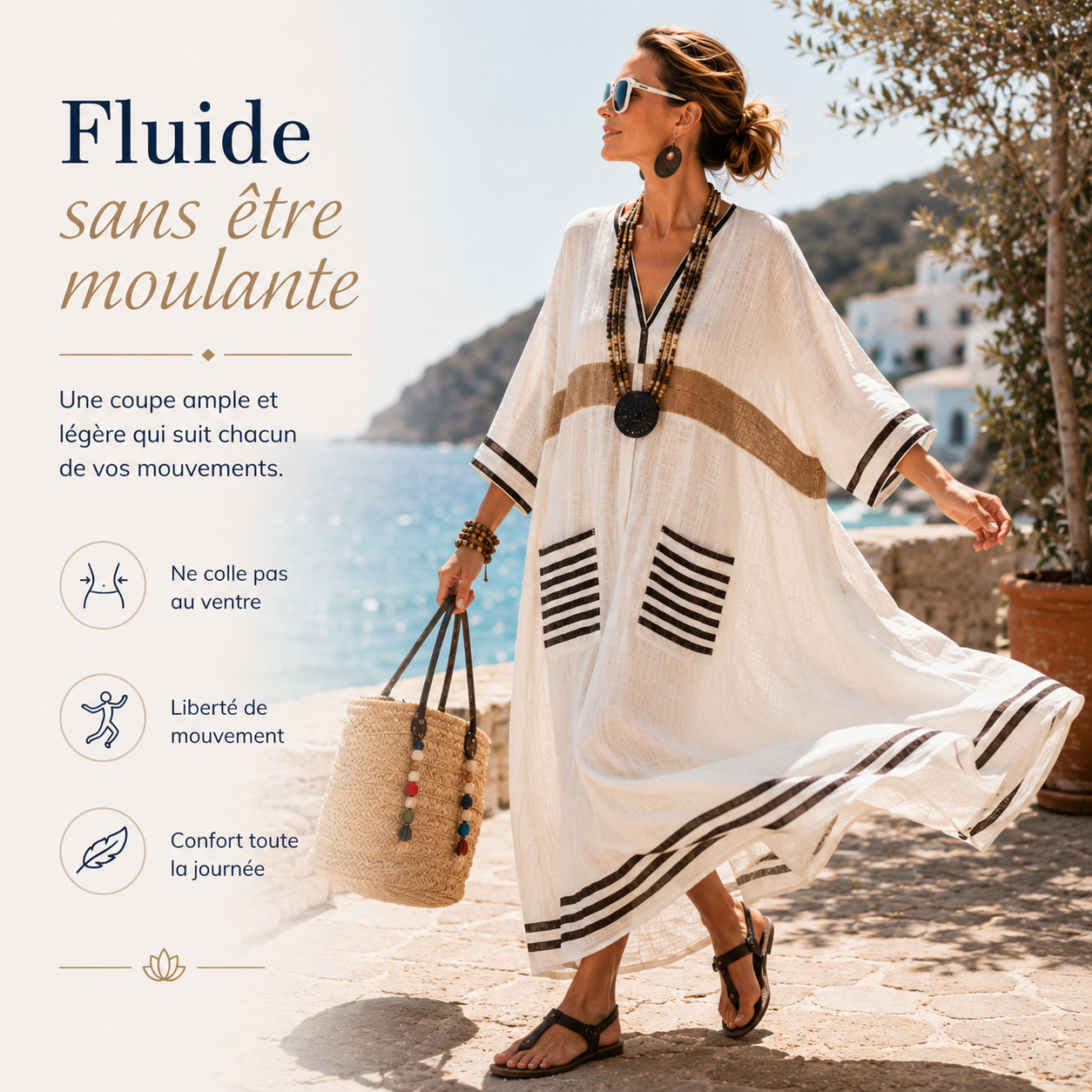 Lunévia™ — Robe longue bohème légère