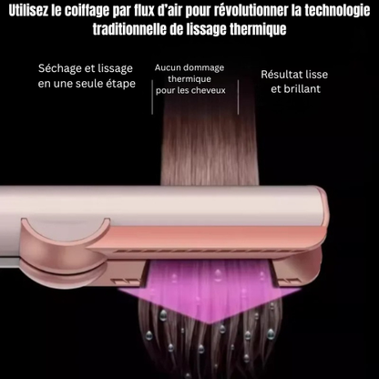 Lissora™ – Lisseur-Séchoir 2-en-1 à Technologie Ionique.