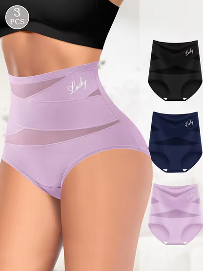 SveltaDouce™ – Pack de 5 Culottes Gainantes Invisibles Taille Haute pour Femme